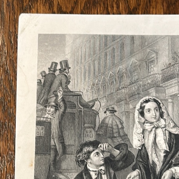 The Crossing Sweeper 5.5" x 8.25" Antique Engraving/Print - Picture 5 of 10